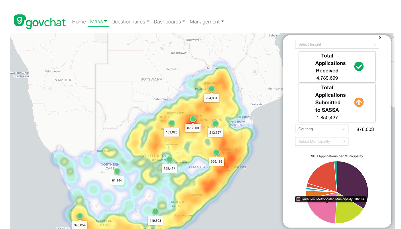 GovChat Data - 1 Map 1