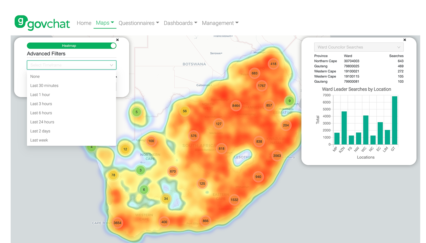 GovChat Data - 2 Map 2